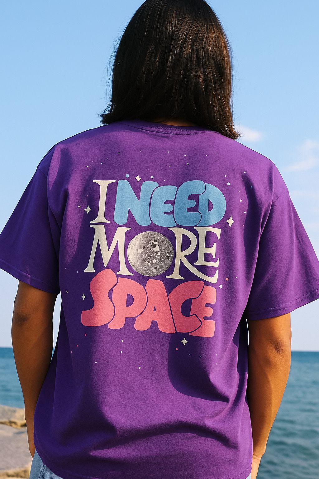 SPACE Oversized T-Shirt Back
